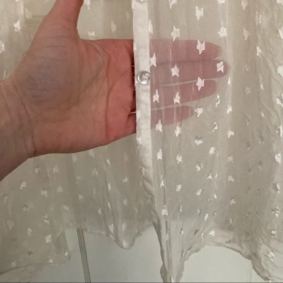 Button-down See-thru Coverup Midi Dress by For Love & Lemons - Picture 6 of 14